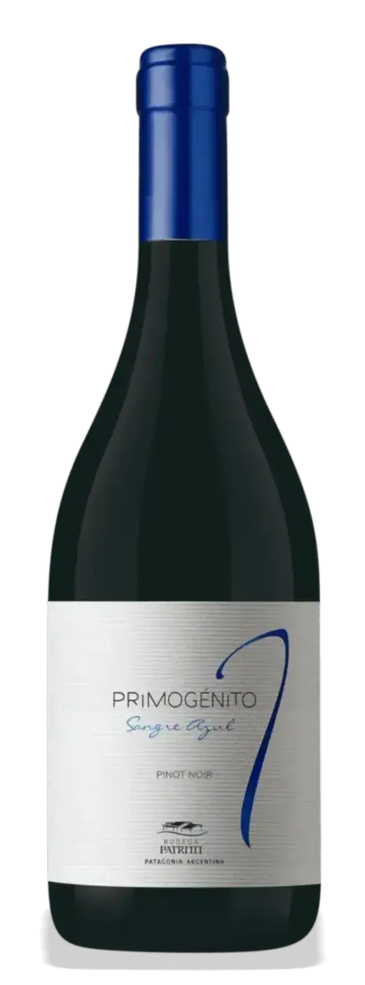 Bottle of Primogénito Sangre Azul Pinot Noir
